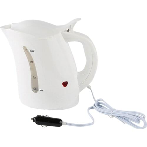 1000ML 12V Car Water Heater Hot Kettle Portable Water Heater Travel Auto for Tea Coffee Stainless Steel Vehicle Caravan