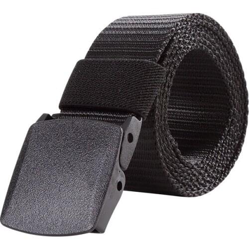 LGFD923 130cm unisex travel Prevent allergy no metal belt no need airport take off camo REAL nylon beltS