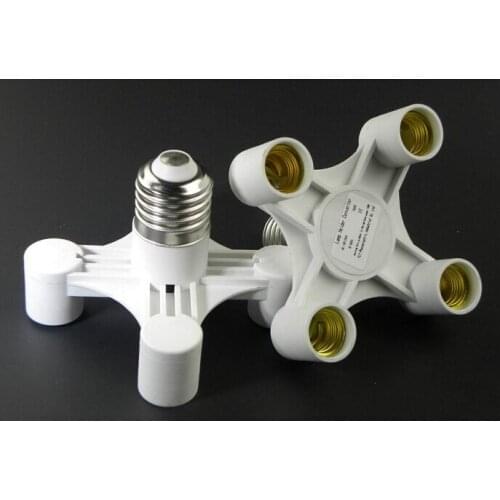 Retail Fireproof PBT E27 TO E14 lamp holder converters(4pcs)