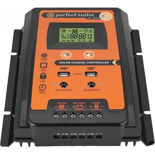 PWM Solar Controller 12V 24V 30A/50A/70A Solar Battery Charge and Discharge Controller