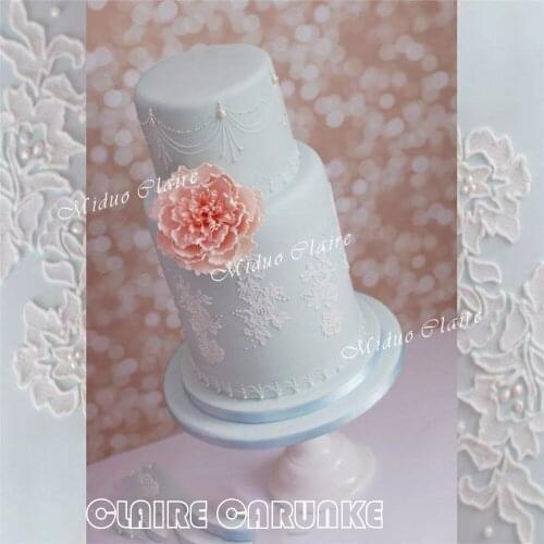 I piece Nightingale cake stencil Fondant Cake and Chocolate Painting Molds wedding cake decoration