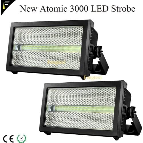 2unit/lot Creative Atomic 3000 LED&Xenon DMX Strobe Light Aura Backlight (RGB) Strobe Wash Blinder Stage Lighting Equipment