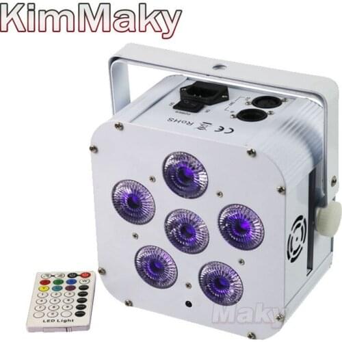 4 light 6x18w RGBWA+UV 6in1 Wireless Battery Led Par Light/DMX Event Wedding KTV Bar Dj Disco Party Stage LED Par Light