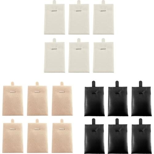 6x Earrings and Necklace Display Cards Holder for Ear Studs, Earrings, Necklaces 7.7x5.2cm