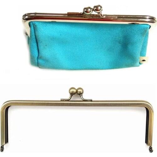 6x3 Inch Bronze metal purse frame without LOOPS