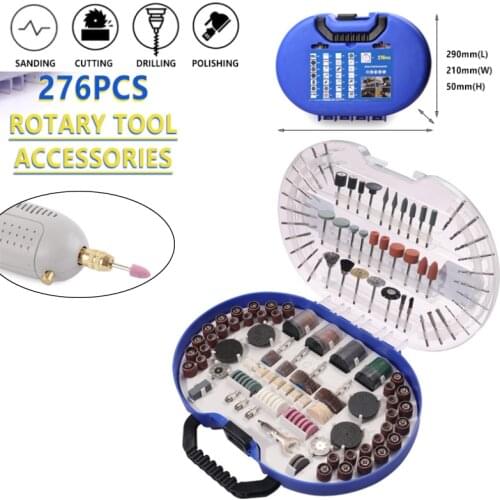 Electric Drill Dremel Grinder Drill Bits Rotary Tool Engraving Polishing Tool Set Grinding Machine 276Pcs Dremel Accessories