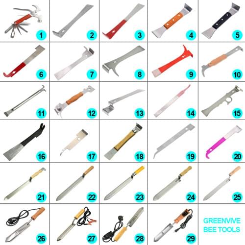 Beekeeping Tools Hive Tools Uncapping Knife Beehive Shovel Knife Hive Scraper Wood Hive Tool Beekeeping Supplies
