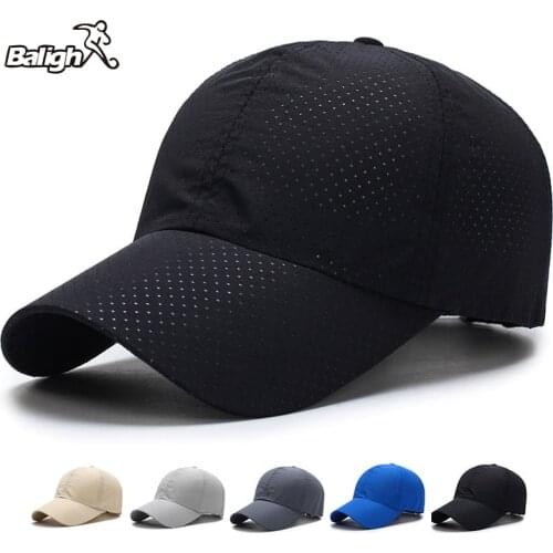 Balight Ultra-slim Summer Caps Quick-Drying fabric Summer Unisex Women Man Quick Dry Mesh Cap Running Hat Bone Breathable Hats