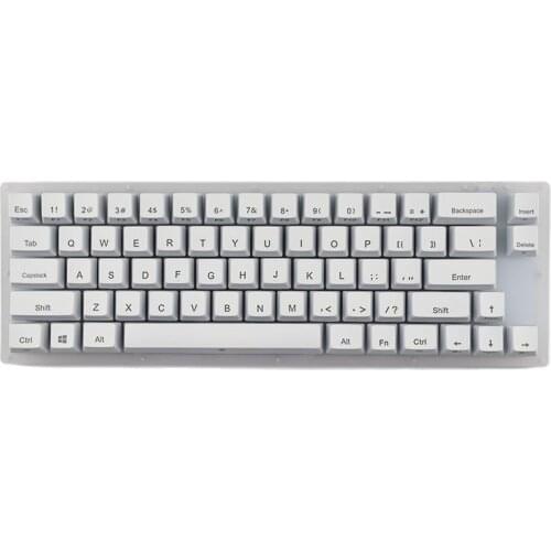 Womier K66 Mechanical Keyboard 65% Hot Swappable RGB Led Semitransparent Gateron Switch Acrylic Gaming Mechanical Keyboard