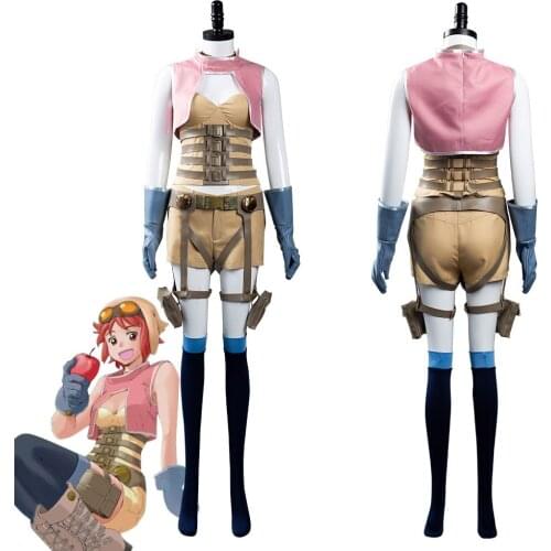 Red: Pride of Eden Cosplay Sara Top Shorts Stockings Outfits Halloween Carnival Suit