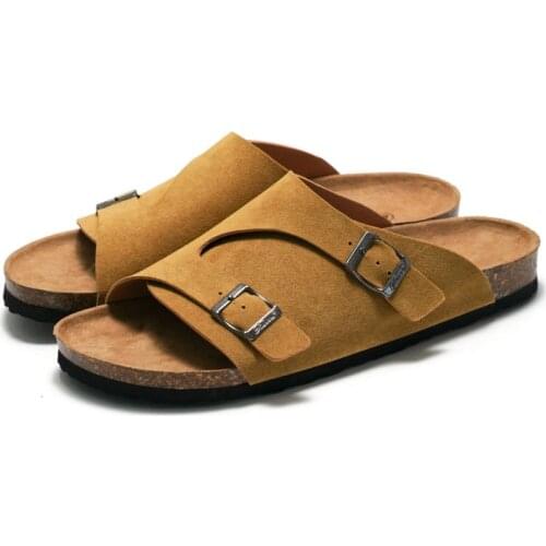 Summer Mens Cork Slippers Couple Sandals Herringbone Slippers Outdoor Mens Womens Beach Slippers