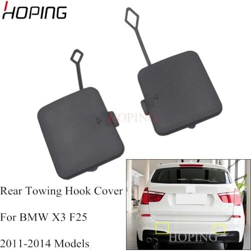 Hoping Car Styling Left Right Rear Bumper Towing Hook Cover Cap For For BMW X3 F25 2011 2012 2013 2014