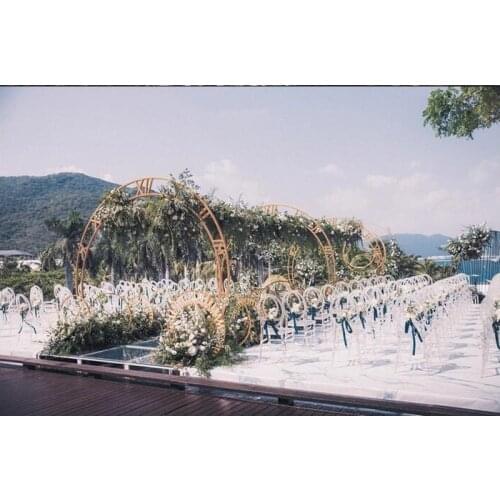 New wedding props ring double Rod (unit) arch shelves shaped shelves arc wedding flower door