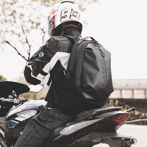 Motorcycle helmet bag 2021 new backpack mens waterproof riding backpack leisure sports travel backpack tide
