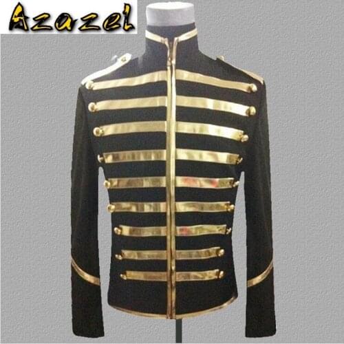New Court jackets Costume Male Personality Tide Stage Costume Nightclub Bar DJ Sequins Suit Coat European style Plus size S-3XL