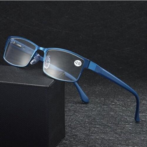 Men Business Reading Glasses Women High Quality Metal Computer Presbyopic Eyeglasses Diopter +1.0 +1.5 +2.0 +2.5 +3.0 +3.5 +4.0