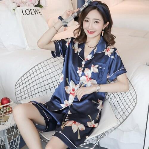 Pajamas Girls Cotton Pyjamas Femme Pijamas Home Clothes for Women Short Sleeve Pants Sleepwear Set Homewear