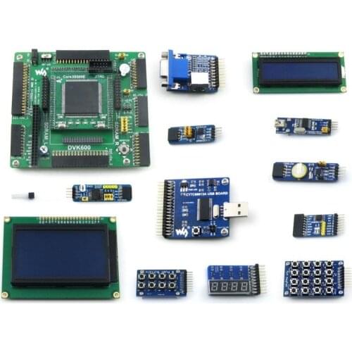 XILINX XC3S500E Spartan-3E FPGA Development Evaluation Board + LCD1602 + LCD12864 + 12 Module = Open3S500E Package B