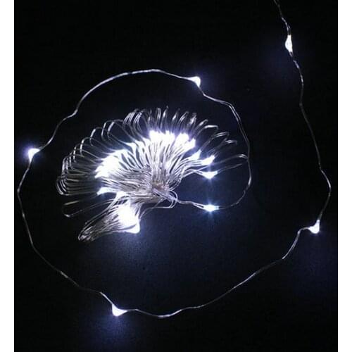 20PCs 2m 20LED Submersible floral Led tealight ultra thin cooper wire fairy string light Valentine Xmas Wedding table vase deco