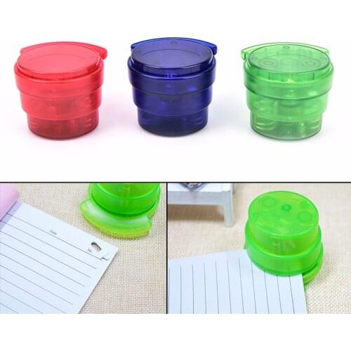 Practical Stapler Paper Binding Staple Free Binder Stapless Stationery Office Student Mini School Home Paperclip Random Color