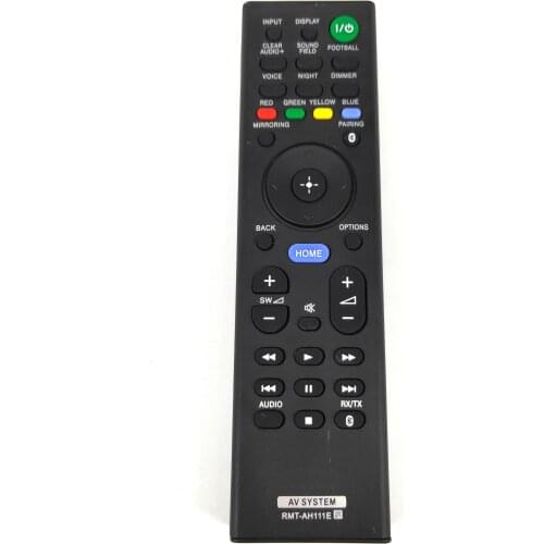 NEW RMT-AH111E Remote Control for Sony Sound bar Home Theatre System for HT-ST5 HT-XT1 HT-CT290 HT-CT291 HT-NT3 SA-CT390