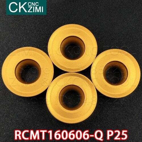 RCMT1606-Q P25 RCMT 1606 Q P25 CNC Carbide inserts Round turning inserts tools CNC mechanical Metal lathe Cutting tool for steel