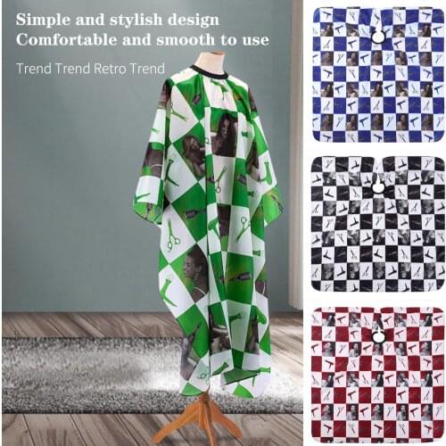 Salon Cape Stain Resistant Waterproof Hairdressing Tool Light Breathable Salon Designer Hair Cutting Cape for Hair Stylist