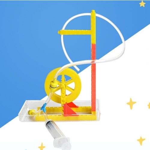 DIY Water Wheel Model Toy Self Assembly Educational Plastic Science Physical Experiments Toy Kit for Kids
