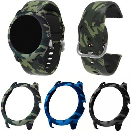 Silicone Camouflage Watch Protective Case Wrist Strap for Haylou Solar LS05 Smart Accessories