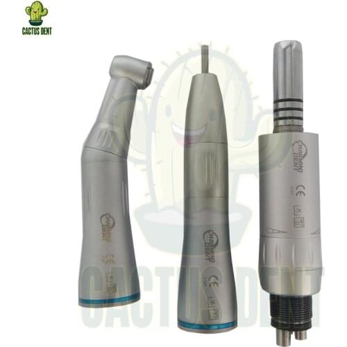 Dental Supplies Slow Speed Handpiece Kit Internal Spray / Low Speed Air Motor 4 2 Hole Surgical Straight Handpiece Contra Angle