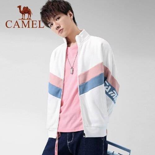 CAMEL Official Original Sports Coat Women Autumn Winter New Fashion Jackets Men Tops Windproof Keep Warm Unisex Running Clothing