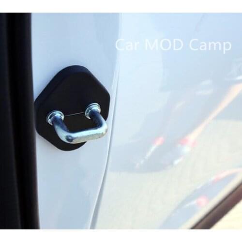 For Toyota Harrier 2013 - 2017 XU60 Plastic Interior Door Lock buckle / Door Stop Rust Waterproof Protector Cover 4pcs