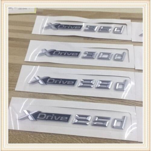 20pcs New Car Styling 3D ABS Xdrive 20d 25d 28d 30d 35d 40d 45d 48d 50d Side Badge Emblem Sticker For X3 E83 F25 X4 F26 X5 E70