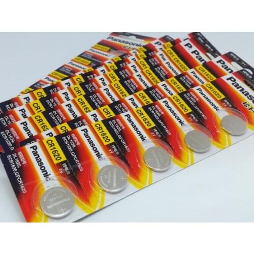 40PCS/LOT New Battery For Panasonic CR1620 Button Cell Coin Batteries 1620 Car Remote Control Electric Alarm 3V Lithium Battery