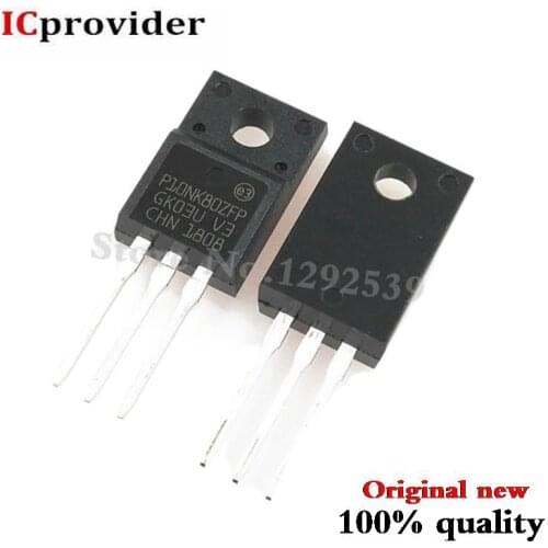 50pieces/lot 10NK80ZFP STP10NK80ZFP TO-220F