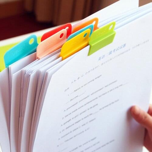 6pcs Colourful Decorative Writing Photo Paper Clips Office Accessories School Supplies Stationery For Student Kids Children