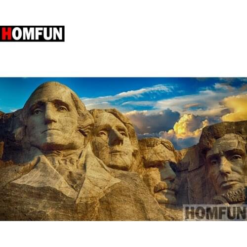 HOMFUN Full Square/Round Drill 5D DIY Diamond Painting "Stone mountain" Embroidery Cross Stitch 5D Home Decor Gift A16451