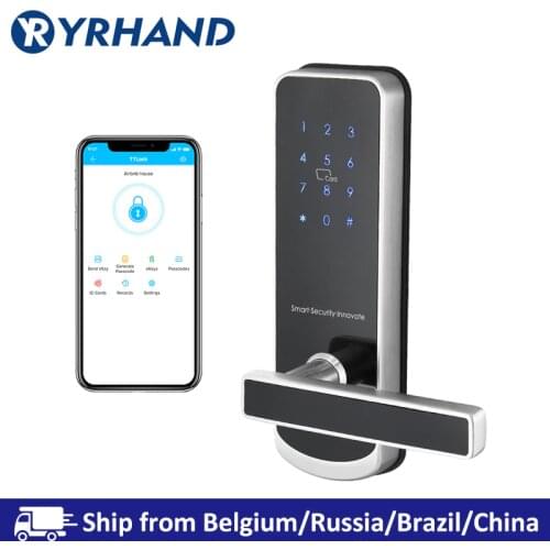 TT lock app Security Electronic Door Lock, WIFI Smart Touch Screen Lock,Digital Code Keypad Deadbolt For Home Hotel Apartment