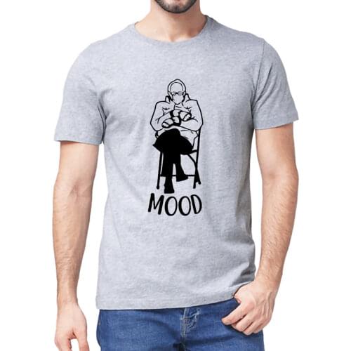 Unisex 100% Premium Cotton Bernie Sanders Mittens T Shirt Inauguration Day Bernie Mood Graphic Gift Mens T Shirt Women Soft Tee