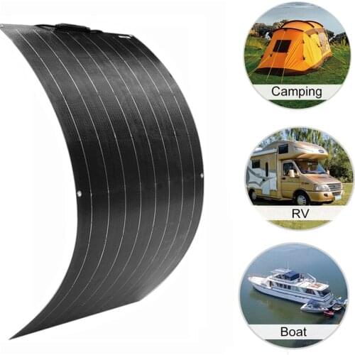 Flexible Solar Panel 100W 32 Solar Cell High Efficiency China Photovoltaic PV For 12V Battery Charger