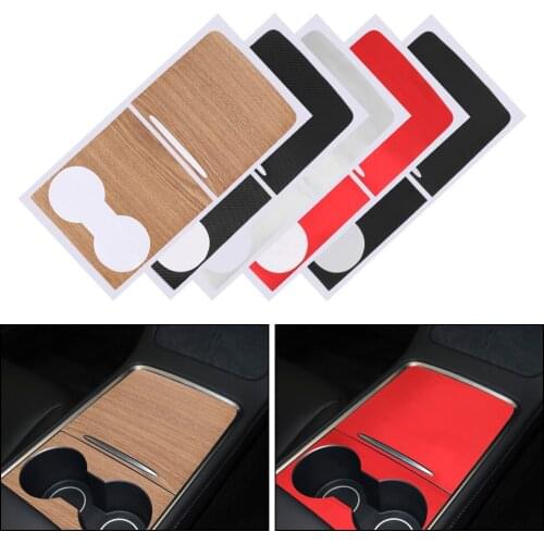 Glue Film Interior Decoration For Tesla Model 3 2021 Car Sticker Auto Accessories Central Control Console Panel Decorative