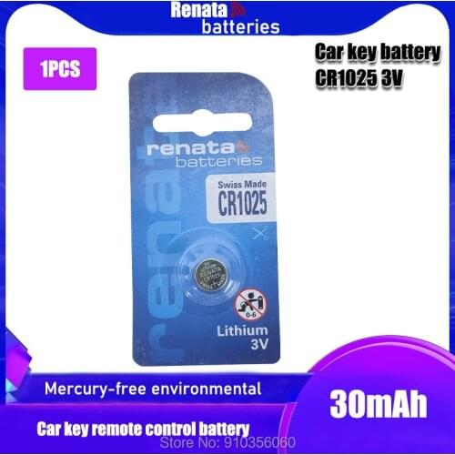 Renata 3V CR 1025 CR1025 Lithium Button Battery DL1025 BR1025 KL1025 Cell Coin Batteries For Watch Electronic Toy Remote