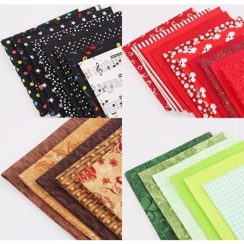 DIY Handmade Patchwork Pure Cotton Plain Weave 28*25cm Rag Quilt Quilt Carpet Bag Curtain Materia TJ4390