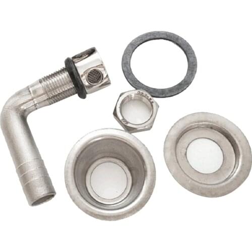 Marine Boat Flush Mount Fuel Gas Tank Vent for 5/8inch, Stainless Steel- Heavy Duty