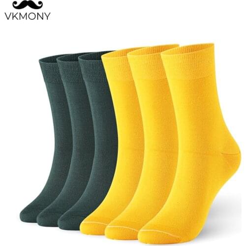Men socks bamboo fiber socks spring summer thin men shiny solid color sock 6pairs/lot UK SIZE 7-11 EUR SIZE 40-46 1009 VKMONY