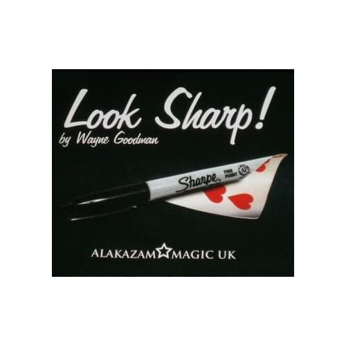 Look Sharp (Gimmick) - Card Magic Accessories,Mentalism Tricks,Magic Accessories For Magicians Easy Funny