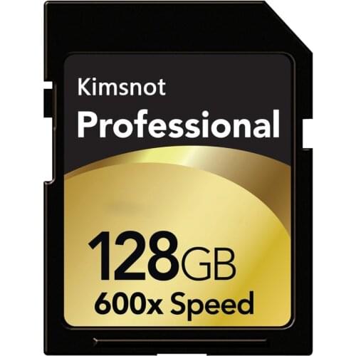 Kimsnot Professional 600x SD Card 64GB 128GB Memory Card 16GB 32GB 256GB SDHC SDXC Card Class 10 C10 High Speed 90Mb/s UHS-1