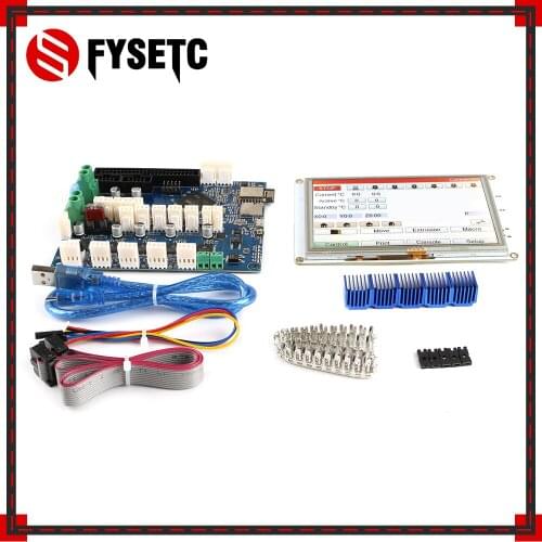 Clone DuetWifi Duet 2 Wifi V1.04 Advanced 32 Bit Electronics With 7'' PanelDue 7i Integrated Color Touch Screen For BLV MGN Cube