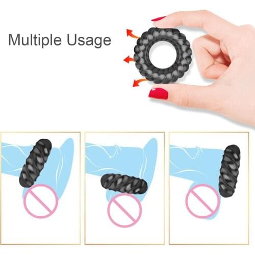 Sex Toys For Men Sexy Penis Ring Glans Cock Ring Delay Ejaculation Penis Enlargement Extender Chastity Cage Erotic Sex Products