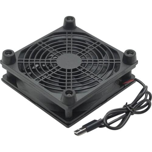 Fine Workmanship Router Cooling Fan 12cm 5V USB Power Supply TV Set-Top Box Router Radiator Cooler Air Cooling Fan